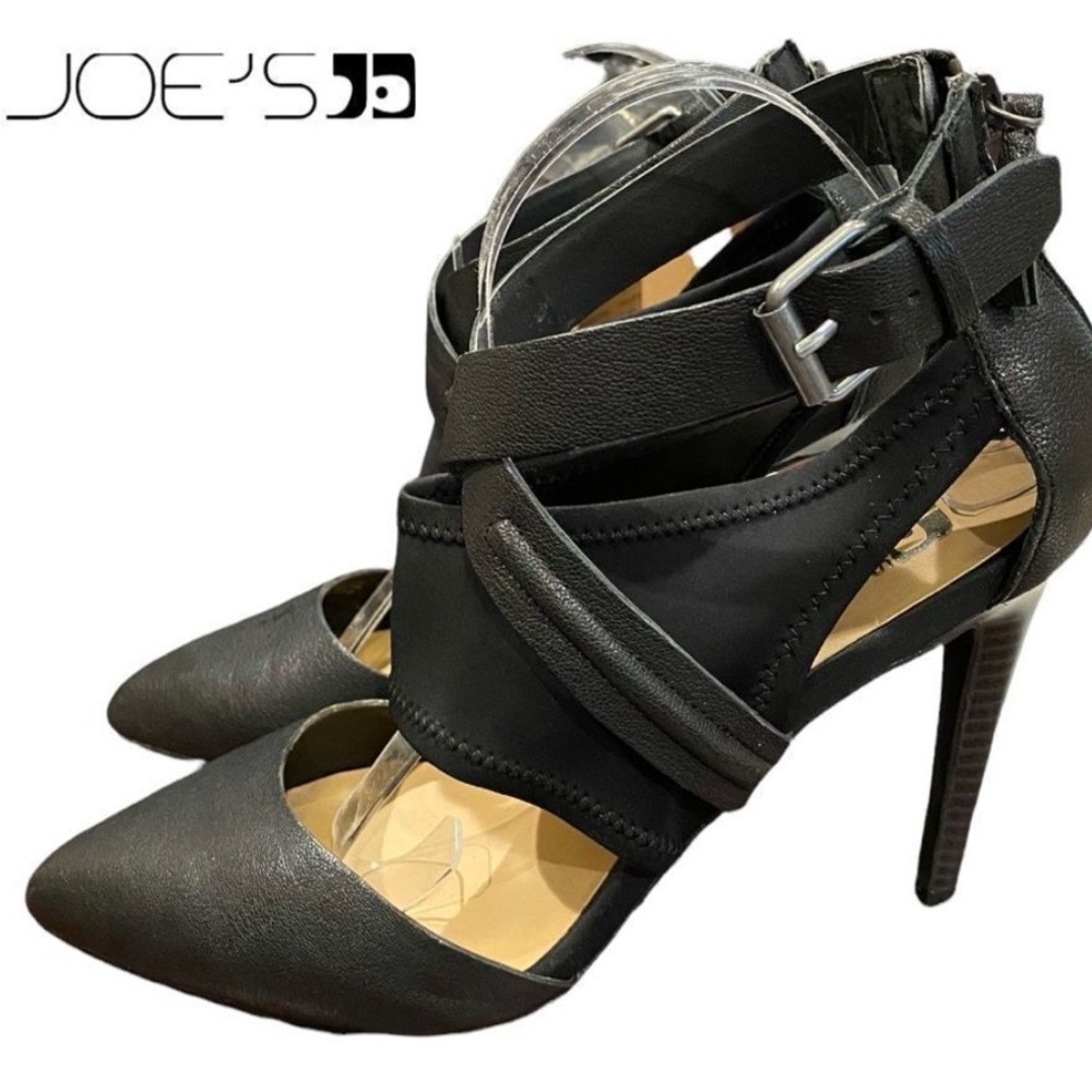 Joe's Jeans "Alyson" black, leather heels